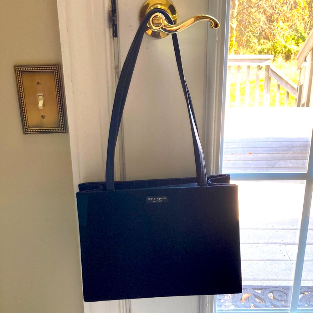 Kate Spade Black corduroy bag